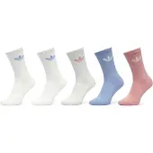 Adidas Meias de Cano Médio Acolchoadas Trefoil – 6 pares