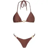 Acuarela Brand Biquíni 'Capri Triangle Set' cappuccino