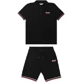 Lonsdale Fato de jogging 'Chillingham' vermelho / preto / branco