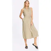 HEINE Vestidos camiseiros areia
