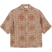s.Oliver Blusa azul claro / caramelo / branco