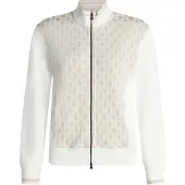 Marc Cain Casaco de malha ecru / branco