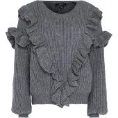 Faina Pullover cinzento escuro