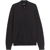 GOBI Cashmere Casaco de malha 'Men's Essential Full-Zip Cashmere Cardigan' preto