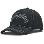 Ed Hardy Boné preto denim / prata