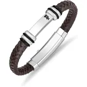 Police Bracciale In Pelle Da Uomo Highbridge — Bracciale