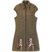 Ed Hardy Vestido bege