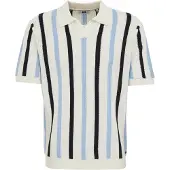 We fashion Camisa navy / azul claro / branco