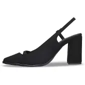 Nae Vegan Shoes Sapatos abertos atrás 'EMBER' preto