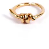 Les Reines Anel 'Ferry Knot' ouro