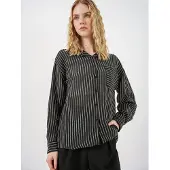 Big Dart Blusa preto / branco