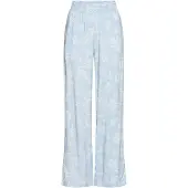 LASCANA Calças de pijama azul claro / branco