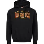 Lonsdale Sweatshirt 'Prestolee' amarelo dourado / borgonha / preto