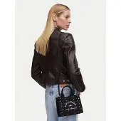Karl Lagerfeld Malas de tiracolo 'Rue St-Guillaume' creme / preto
