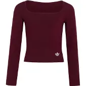Adidas CAMISOLA JUSTA DE MANGA COMPRIDA COM DECOTE QUADRADO