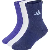 Adidas EMBALAGEM DE 3 PARES DE MEIAS DE CANO MÉDIO ACOLCHOADAS SPORTSWEAR