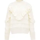 Faina Pullover branco lã