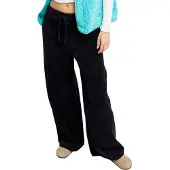 Roxy - Calças mulher - Lekeitio Corduroy Pant Knit Anthracite para Mulher - Tamanho S - Azul