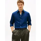 Tommy Hilfiger Camiseta De Manga Comprida Linen Blend Solid