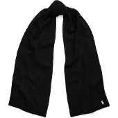 Ralph Lauren para mulher. 455956296001 Cachecol de caxemira e lã preto (OSFA), Casual