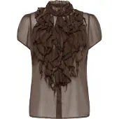 Saint tropez Blusa 'Lilja' castanho escuro