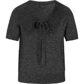 Dreimaster Klassik Pullover preto / mosqueado preto / prata