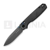 Kizer Cutlery Navalha Pokiman CD AEB-L, Black Micarta, Stonewashed