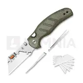 Kizer Cutlery Navalha C01C Uti 2, Green Micarta & Bead Blast