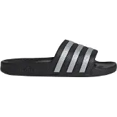 Adidas Sapato aberto 'ADILETTE AQUA' preto / prata