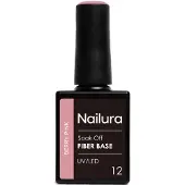 Nailura Base De Esmalte De Unha Fiber Base Berry Pink 10 Ml