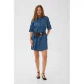 Culture Vestido 'CUMaxy Arpa' azul ganga / vermelho