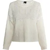 Dreimaster Klassik Pullover branco lã