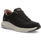 SKECHERS para mulher. 150419 Tênis Slip-Ins: Contour Foam - Cozy Fit Leopard Dream preto (41), Plano, Cordão, Casual
