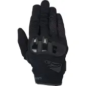 Alpinestars Senhora cromadas Luvas Preto/Cinzento M