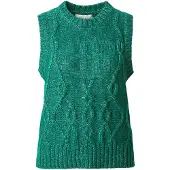 MUNTHE Pullover 'NOEY' verde mosqueado