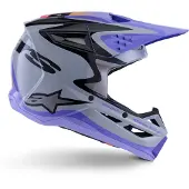 Alpinestars S-M3 Jettson Capacete Cinzento/Lilás M