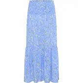 Kaffe Saia azul céu / preto / branco