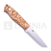 Brisa Faca Trapper 95, Elmax Scandi, curly birch, left