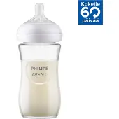 Philips Biberão Natural Em Vidro Resposta 1 mês e + 240ml