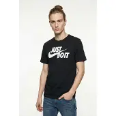 Nike Camisa 'Swoosh' preto / branco