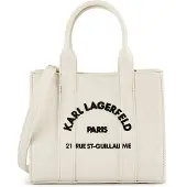 Karl Lagerfeld Malas de tiracolo 'Rue St-Guillaume' preto / branco