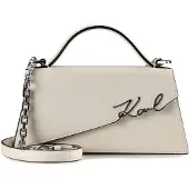 Karl Lagerfeld Malas de tiracolo 'Sac Bandoulière Essentials Blanc' branco