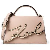 Karl Lagerfeld Mala de ombro 'K/Signature' rosa escurecido