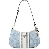 GUESS para mulher. HWDL9672180 Bolsa de ombro Noelle azul (OSFA), Casual, Algodão