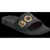 BOSS para homem. 50536835 Chinelos Aryeh preto (40), Plano, Nenhum, Beachwear, PVC