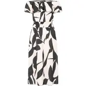 Cloud5ive Vestido de verão preto / offwhite