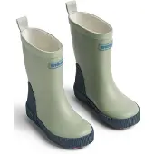 Wheat Bota de borracha navy / verde claro