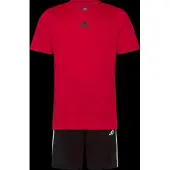 Adidas Conjunto De Manga Curta Train Essentials 3 Stripes Tee