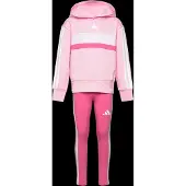 Adidas Fato de treino 'SEASONAL ESSENTIALS TIBERIO 3 STRIPES FLEECE LEGGINGS' rosa / cor-de-rosa / branco