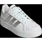 Adidas Sapatilhas baixas 'STREETTALK BOLD' prata / branco